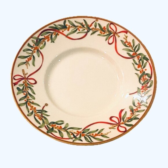 2 China Royal Gallery Queensbury Christmas Holiday Cups & Saucers Sets - Picture 3 of 8